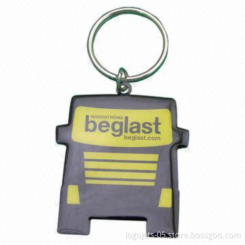 Keychain, Made of Brass or Stainless Steel, with Printing